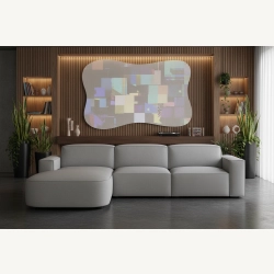 Olio Selezione Sofa w kształcie litery L Tkanina Raven 7